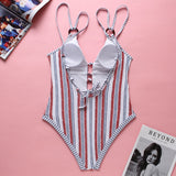 ROSIELARS Beachwear Sexy Low Cut One Piece Women Swimsuit