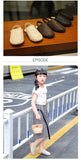 Summer Sandals For girls Braided Fashion Toddler PU Leather Beach shoe
