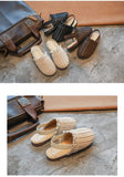 Summer Sandals For girls Braided Fashion Toddler PU Leather Beach shoe