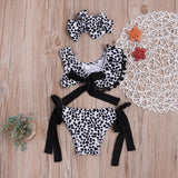 New Fashion Toddler Baby Leopard Print Swimsuit Bikini Sets