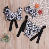 New Fashion Toddler Baby Leopard Print Swimsuit Bikini Sets