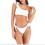 Women Swimwear Printed Tie Bowknot Bikinis Brazilian Monokini