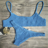 Women Swimwear Push-up Padded Bra Bandage Bikini Set