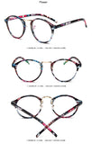 Fashion Transparent round glasses clear frame Women Spectacle myopia glasses