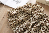 Summer White Shirt + Leopard Cake Skirt 2 Pieces Necklace Sets