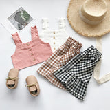 Summer White Shirt + Leopard Cake Skirt 2 Pieces Necklace Sets