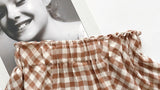 Summer White Shirt + Leopard Cake Skirt 2 Pieces Necklace Sets
