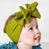 Adjustable Big Bow Headwrap Baby Headband Top Knot Headbands