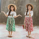 Summer Clothes Sets Baby Girl Short Sleeve Shirt Top+Shorts Suits