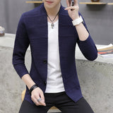 2020 knitting cardigan male v-neck outer wear light fashion handsome recreational sweater
