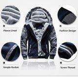 Winter Tracksuits Men Set Thick Fleece Hoodies & Pants Suit