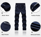 Winter Tracksuits Men Set Thick Fleece Hoodies & Pants Suit