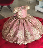 Girls Elegant Princess Party Dress Wedding Gown Vestido Wear