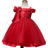 Girls Elegant Princess Party Dress Wedding Gown Vestido Wear