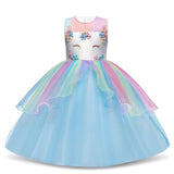 Girls Elegant Princess Party Dress Wedding Gown Vestido Wear