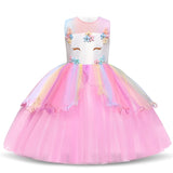 Girls Elegant Princess Party Dress Wedding Gown Vestido Wear