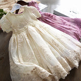 Girl Clothes Kids Dresses For Girls Lace Flower Party Dress