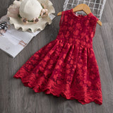 Girl Clothes Kids Dresses For Girls Lace Flower Party Dress