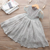 Girl Clothes Kids Dresses For Girls Lace Flower Party Dress