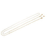 Fashion Reading Glasses Chain for Women Metal Sunglasses Cords Pearl Beaded