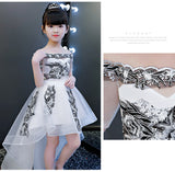 Tulle Princess Off The Shoulder Flower Boat Neck Party Communion Gowns