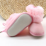Winter Newborn Baby Girls Boots First Walkers Soft Soled Infan Shoes