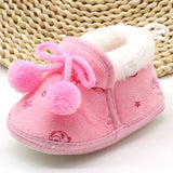 Winter Newborn Baby Girls Boots First Walkers Soft Soled Infan Shoes