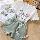 Melario Kids Sets Dot Summer Baby Sleeveless T-Shirt Shorts Suit