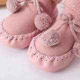 Newborn Baby Cotton High Quality Anti-Slip Socks Kids Winter Slipper Shoes Boots for 0-24 Months
