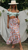 Women Summer Jessie Vinson Short Sleeve Off Shoulder Crop Top Blouse