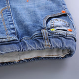 summer children's clothes boys shorts casual curling denim