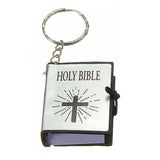 Cute Mini English HOLY BIBLE Religious Christian Cross Keyrings Gift