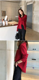 Women's Fashionable Single Breasted Shirt Loose Minimalist Style Tops