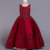 Embroidery Pageant Princess Dress Elegant Party Dress