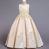 Embroidery Pageant Princess Dress Elegant Party Dress