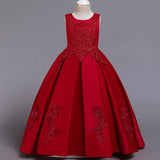 Embroidery Pageant Princess Dress Elegant Party Dress