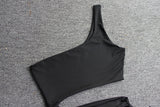 Nadafair Bodycon Club Hollow Out Ruched Backless Bandage Sexy Dresses