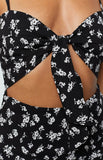 Nadafair Bodycon Club Hollow Out Ruched Backless Bandage Sexy Dresses