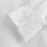 INCERUN Men Irregular Shirts Lapel Button Long Sleeve Chic Solid Color