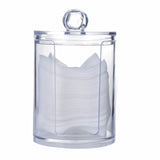 Transparent Makeup Storage Box Cotton Swab Cotton Pad Organizer Brush Plastic Box