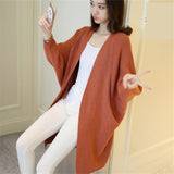 Long Cardigan Women Autumn Bat Sleeve Knitted Plus size Sweater