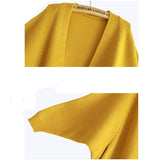 Long Cardigan Women Autumn Bat Sleeve Knitted Plus size Sweater
