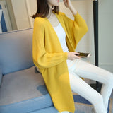 Long Cardigan Women Autumn Bat Sleeve Knitted Plus size Sweater