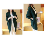 Long Cardigan Women Autumn Bat Sleeve Knitted Plus size Sweater