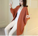 Long Cardigan Women Autumn Bat Sleeve Knitted Plus size Sweater