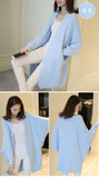 Long Cardigan Women Autumn Bat Sleeve Knitted Plus size Sweater