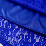 Plus Size Elegant Sweet Hallow Out Lace Sexy Party Princess Dress