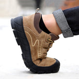 New Safety Shoes For Men Work Safety Boot Steel Toe Puncture-Proof Work Sneakers