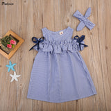 Pudcoco kid off shoulder princess party dress vestidos infantil menina
