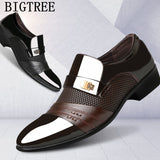 Italian Loafers Men Shoes Wedding Oxford Shoes For Men Formal Shoes